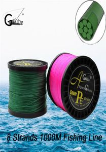 Anglers Choice 8 Strängar flätad fiskelinje 1000m Multi Color Super Strong Japan Multifilament PE Braid Line3379339