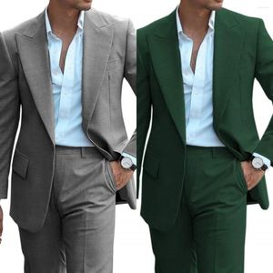 Ternos masculinos (jaqueta e calças) terno masculino feito sob medida, slim fit, roxo, 2 peças, roupas de casamento, festa formal, traje homme feito