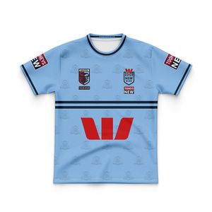 2023 2024 Kids Rugby Jersey NSW Blues Jersey Boys Girls Home Away Outdoor Jersey Kids T Shirts