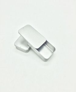 Size80x50x15mm liten skjutning av tennlåda Mint Mini Metal Case Gift Lip Balm Box 120pcslot5383501