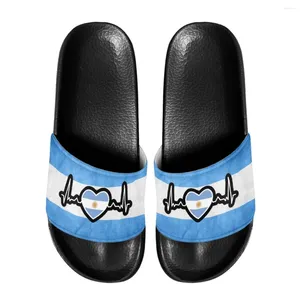 Pantofole da donna estive da bagno modello bandiera Argentina designer di marca da esterno Silppers femminili classici sandali antiscivolo da ragazza