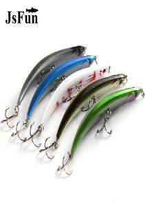 5PCSSET 12CM10G wygięcie Minnows Fishing Przynęta Sztuczne przynęty 3D Oczy Hard Wobbler CrankBaits z plastikową pudełkiem sprzęt rybacki YE55 T9033275