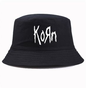 Cappello a secchiello con stampa Korn Metal Rock band stile estivo Unisex Panama harajuku pop Tappo da bacino8069735