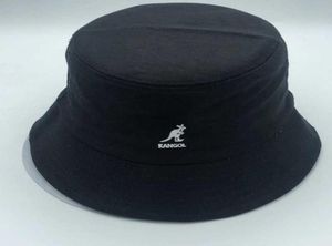 Känguru Flattop Fischerhut Visor Becken Hut Fashion wildes Baumwollstoff Eimer Hut Super Feuer Männer und Frauen Flattop Clodhat Q2729623