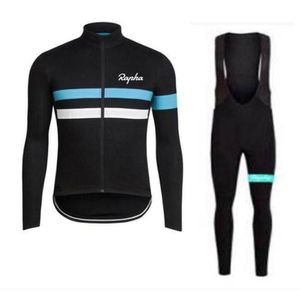 2019 Rapha Sidi Team Cycling Long Sleeves Jersey Bib Pants Set Mens Quick Dry Ropa Ciclismo MTB Clothes Racing Wear Uumall5004427