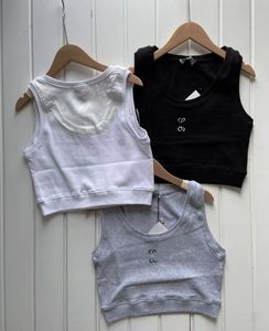 Tank top för kvinnor kontrast trim skörd cami topp sexig ärmlös vintage spaghetti rem rib-stickad virka halter skördetopp