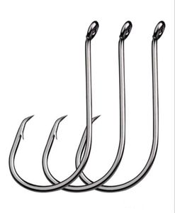 nuovo 100 pz set sport cerchio esca amo da pesca in acciaio ad alto tenore di carbonio jig baitholder ami da pesce5383438