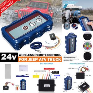 New Other Auto Parts Universal 433MHz 12V 24V Wireless Winches Remote Control Recovery Kit For Jeep SUV Truck Car