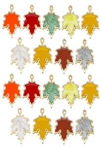 20st Classics Multicolor Emalj Alloy Oil Drip Charms Hängen för smycken Making Halsband örhängen Keychain DIY CRAF3096802