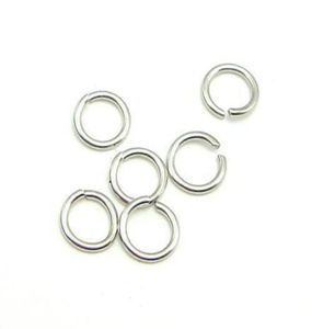 100st Lot 925 Sterling Silver Open Jump Ring Split Rings Accessory för DIY Craft Jewelry W5008312S5325642