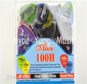 Viele 100 Stück Alice AP100H Klare transparente Akustik-E-Gitarren-Picks mit Originalverpackung Standard-Plektren4697112