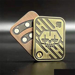 Diğer Etkinlik Partisi Malzemeleri Diğer Etkinlik Partisi Malzemeleri Poker Fidget Slider Manyetik Paslanmaz Çelik İtme Kart Metal EDC EL SPINNER DHJOZ