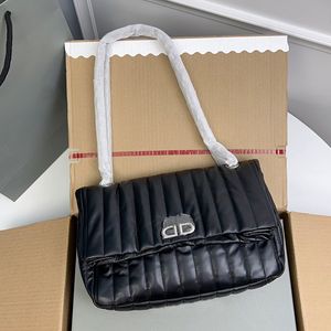 Designers Mulheres A Tote Bag Luxurys Bags Platinum Double Chain Bolsa de Ombro Alta Qualidade Crossbody Monaco Bolsas de Grande Capacidade Alta Moda Mulher Messenger Bag