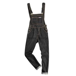 Men's Pants Bib Overalls For Man Suspender Cargo Pants Men's Jeans Jumpsuits High Street Autumn Fashion Denim trousers Male Plus Size S-4XLL2402