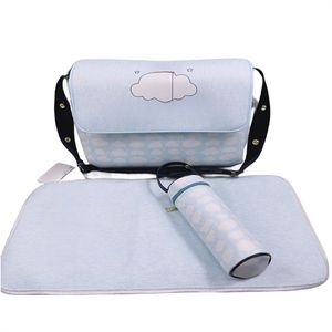 Designer de bebê 3 em um sacos de fraldas moda bebês sacos maternidade fraldas bolsas de grife de luxo lona impressão carta xadrez sacos de viagem à prova d'água D017