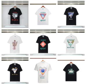 Camisetas masculinas de designer famosa figura impressão algodão tripulação pescoço personalizado camiseta de manga curta