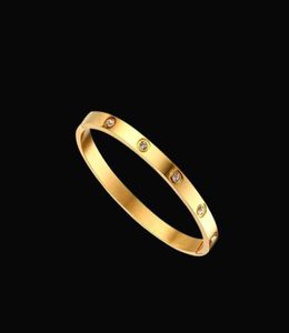 Bangle Armband Ten Sorts of Diamond Jewelry och Kgold inlaid Diamonds Are for Men Women Shunxin2014888 Gold4952965