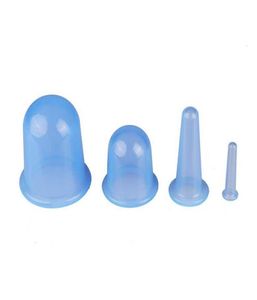 4pcs Slicone Massage Suction Cup For Face Neck Back Eyes Massage Vacuum Can Anticellulite Massafer Fast Ship5395930