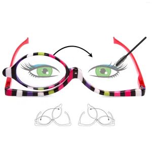 Sonnenbrille EYEGUARD Readers 2er-Pack Vergrößerungs-Make-up-Brille Augen-Make-up-Brille Klappbare Linse Klappbare Kosmetik Damen-Lesung