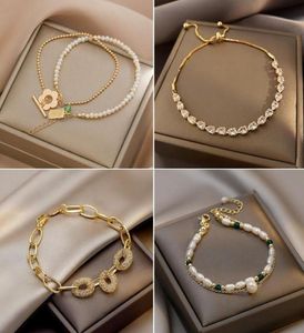 Link chain luxo chapeamento fino pulseiras femininas jóias redondas criado moissanite diamante festa de casamento pulseira vários estilos dr8144078