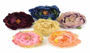 100st 5 cm billig konstgjord siden Peony Flower Heads For Wedding Home Decoration Diy Corsage Wreath Craft Fall Lived Fake Flowers3923440