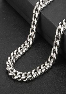 USENSET Gold Stainless Steel Solid Heavy 12mm Miami Cuban Curb Link Necklace Chain Packaged Hip Hop Jewelry4628686