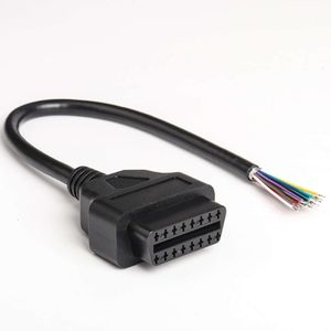 Neue 30 cm 16pin Buchse Auf Stecker DIY OBD 2 OBD2 Auto Verlängerung Kabel Automotive Auto Diagnose Auto Werkzeug Scanner OBDII Stecker