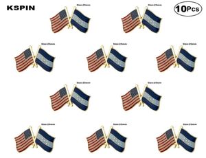 USA Honduras Lapel Pin Flag Badge Brooch Pinsバッジ10pcs lot3966747