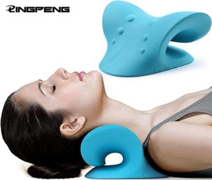 Tillbehör Cervical Spine Stretch Gravity Muscle Relaxation Traction Neck and Shoulder Massage Pillow Relieve Pain Correction8700957