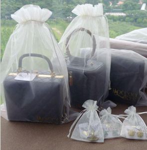 Organza Drawstring Bags 30x40cm pack of 50 various color Clear s Promotion Packaging Pouch6059793