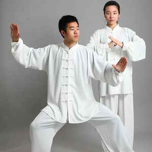 Ethnic Clothing Tai Chi Kung Fu Uniform Traditional Chinese Long Sleeved Wushu TaiChi Men KungFu Suit Uniforms Exercise Clothes 231212