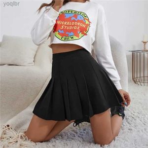 Skirts Women Pleated Summer High Waist Mini Short School Uniform A- Line Tennis Skirt for Girls Y2k Dress Clothingl231212