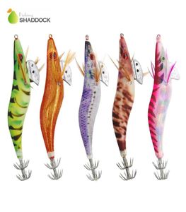 Fiskeutrustning Squid Jig Hooks 5st 25 lysande bläckfisk jiggar hårt fiske lockar saltvatten bläckfisk jig lurar bete6246827