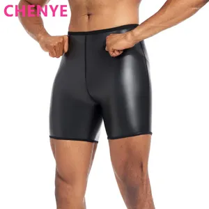 Męskie kształty ciała męskie męskie rozciąganie moda swobodne sztuczne skórzane spodnie Trainer Trainer Metties Fitness Fitness