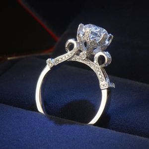 Размер 4-10 Victoria Wieck, роскошные ювелирные изделия Eternity, женские круглые бриллианты 1 5 карат с бриллиантами Cz, стерлинговое серебро 925 пробы, обручальное кольцо, корона Ri288I