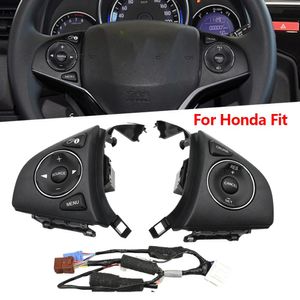 Honda Fit 2015-2018 City XRV HRV Audio Radioリモートクルーズコントロールボタンステアリングホイールコントロールカーのスタイリングのボタンスイッチ