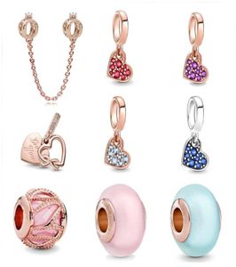 New 925 Sterling Silver Blue Tilt Love Charm Beads for Original Bracelet DIY Jewelry Women6178406