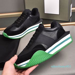 المصمم كلاسيكي رجالي الأحذية غير الرسمية رجالي الاتجاه البسيط تباين التصميم اللون الأخضر غير المنزلق يزيد