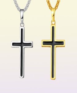 NAKE Collana con ciondolo croce per uomo/donna Catena color oro Gioielli religiosi Regali di Natale6610343