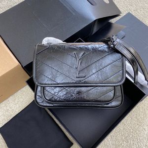 10A Borsa firmata Le Bambino NIKI borsa media di lusso in pelle retrò da donna piccola borsa a tracolla firmata da donna borsa hobo di fascia alta doppia catena marchio famoso tendenza casual