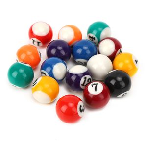 Mesas de bilhar 16pcs resina ecológica mini 25cm crianças bola brinquedo mesa de bilhar accesssories 231213