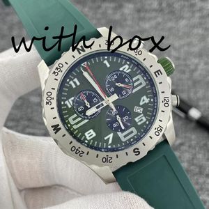 남자 시계 디자이너 시계 46mm 클래식 고품질 고급 VK Quartz Sports Watch 904L 스테인리스 스틸 고무 밴드 글로우 방수 사파이어 탑 워치