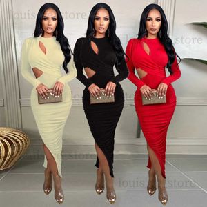 Urban Sexy Dresses Hollow Out Long Black Dress Evening Prom Party Dresses 2023 Women Luxury BodyCon Club Elegant Lady Maxi Sexig Red Dress T231214
