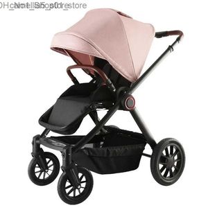 Kinderwagen# Kinderwagen# Neuer Kinderwagen zum Sitzen und Liegen, leichter, zusammenklappbarer, stoßdämpfender Kinderwagen mit hoher Sicht und vier Rädern für Reisewagen Q231116 Q231215