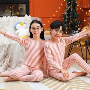 Pyjamas pojkar flickor pajamas vinter termiska underkläder barnkläder sömnkläder varma pyjamasuppsättningar för barn 2 4 5 6 8 10 12 14 år
