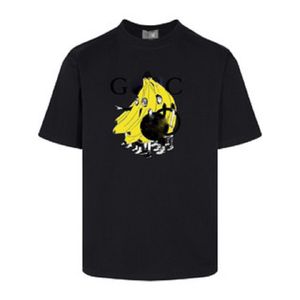 Tshirt Designer Męska koszula nowa marka mody ulicznej damska luźna sportowa najlepsza męska jogging czysty bawełniany zaokrąglenia T-shirt list bananowy