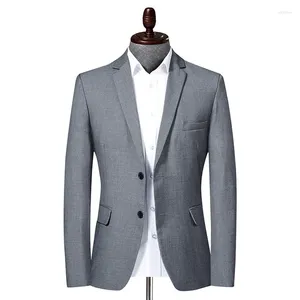 Ternos masculinos primavera outono masculino fino ajuste negócios casual terno plus size jaqueta 4xl 5xl 6xl blazers formal escritório wear vestido