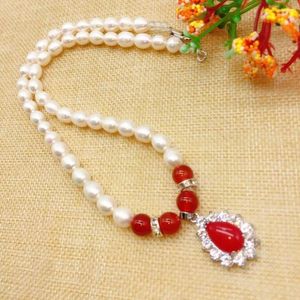 Chains Send Necklace Pearl Suit Natural Mother Elder Freshwater Pads Fashion Gift High-grade Jewelry Peace And Joy