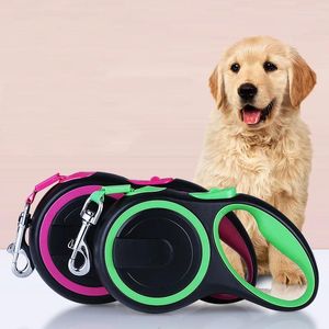 Dog Collars Automatic Retractable Leash Heavy Duty Extending Pet Rope Nylon Traction For Small Medium Large