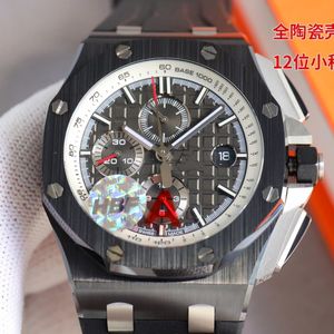 HBF MONTRE DE DE LUXE MENS OROLOGI OGNA CHRONOGRAFICA MOVIMENTO MECCANICO MECCANICO ACCIAI